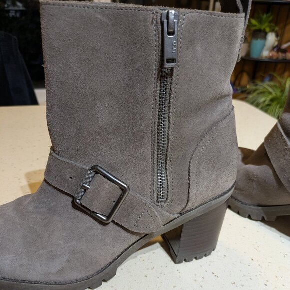 UGG Suede Ankle Boots Grey Size 9 - Picture 8 of 11